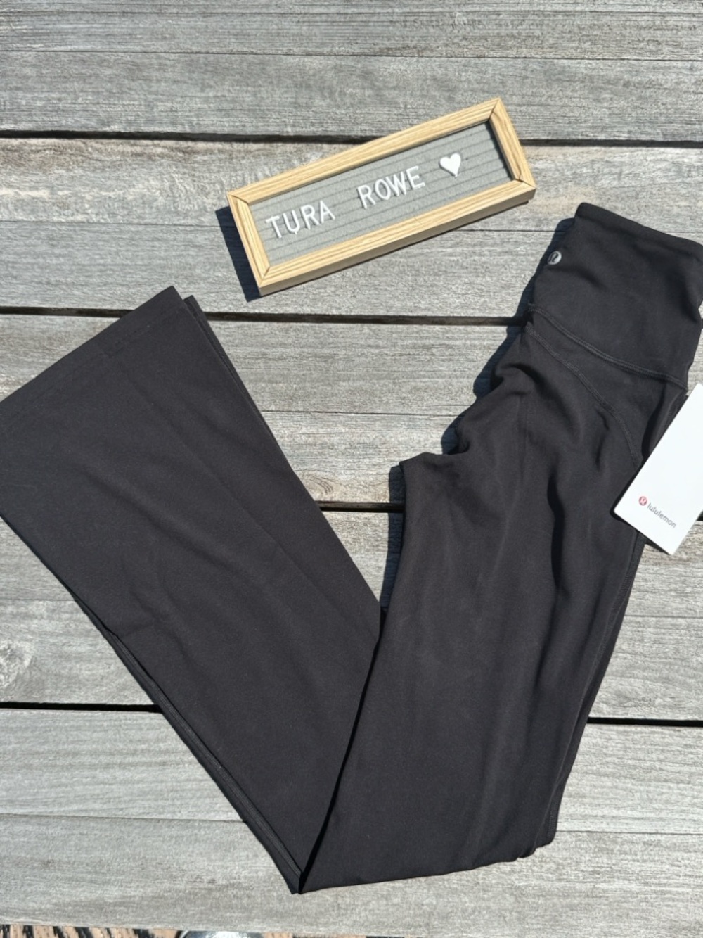 Lululemon Groove Super-High-Rise Flared Pant Nulu Black size 2 NWT‎
